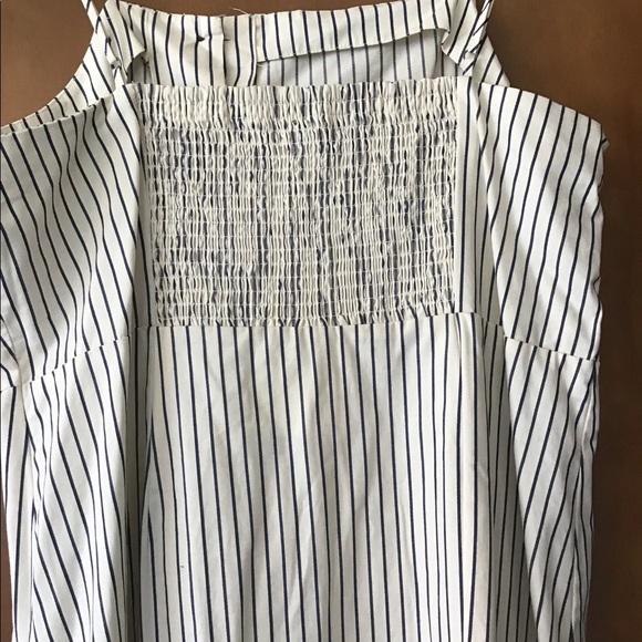 Striped Button Front Dress - Picture 3 of 4